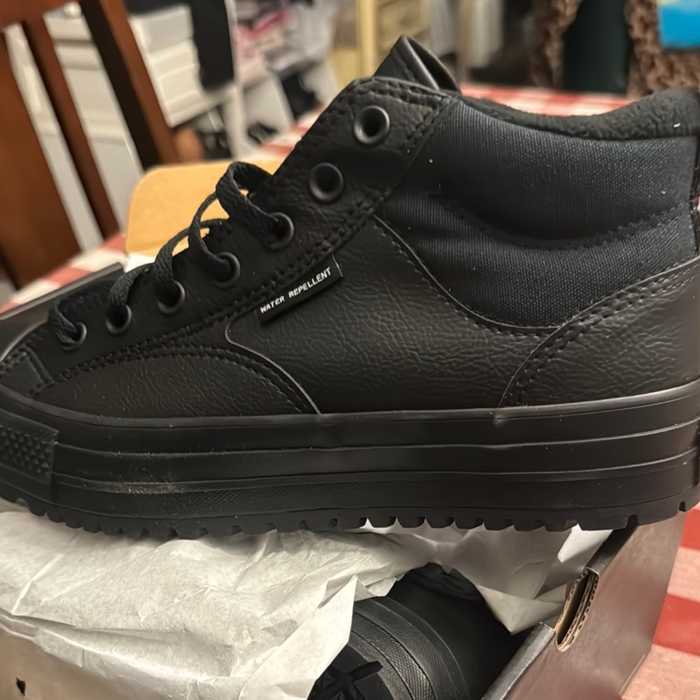 Converse Men's Black High-Top Platform Sneakers